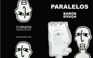 Portada catalogo exposición Paralelos de Joaquín Barón  en Galería Cornión de Gijón