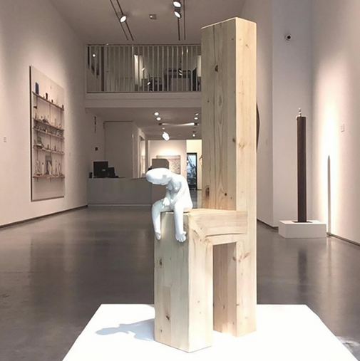 Obras de Manuel Franquelo, Manolo Valdes y Joaquín Barón  la Galería Marlborough Barcelona 2018.