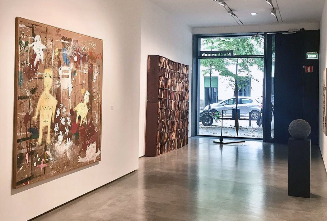Obras Manolo Valdes, Tadanori Yamaguchi y Joaquín Barón en Galería Marlborough Barcelona, 2018