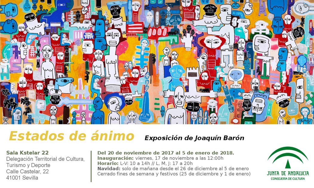 Fragmento diseño cartel para exposición en CEART  de Joaquín Barón
