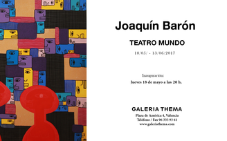 Invitación Exposición Joaquin Baron en Galería Thema, Valencia